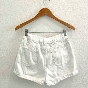 SHEIN White Denim Shorts Size 6